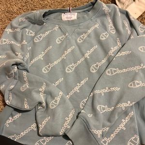 Blue champion crew neck